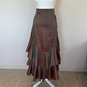 Anna Asymmetrical purple  Tiered Skirt